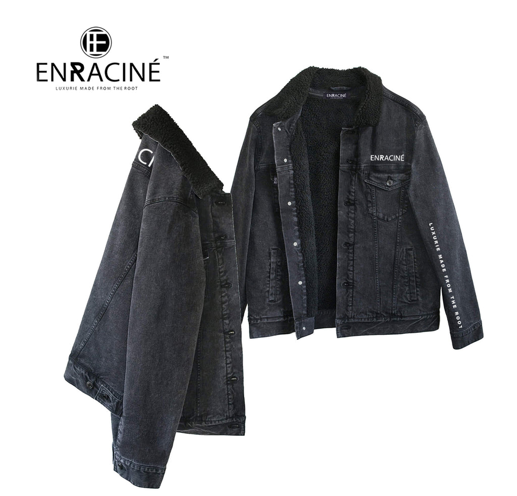 Enraciné Black Jean Lux. Jacket (UNISEX)